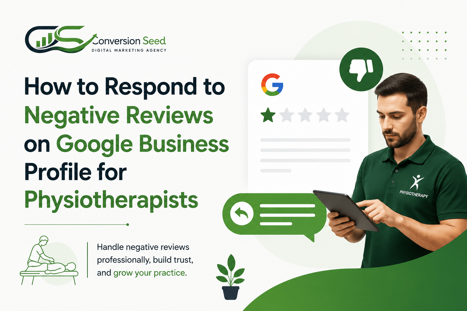 How to Respond to Negative Reviews on Google Business Profile for Physiotherapists